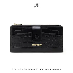 JIMS HONEY LOMBOK Big Agnes Wallet -Dompet Panjang Wanita Dompet Cewek Kartu Uang Dompet Kulit Women