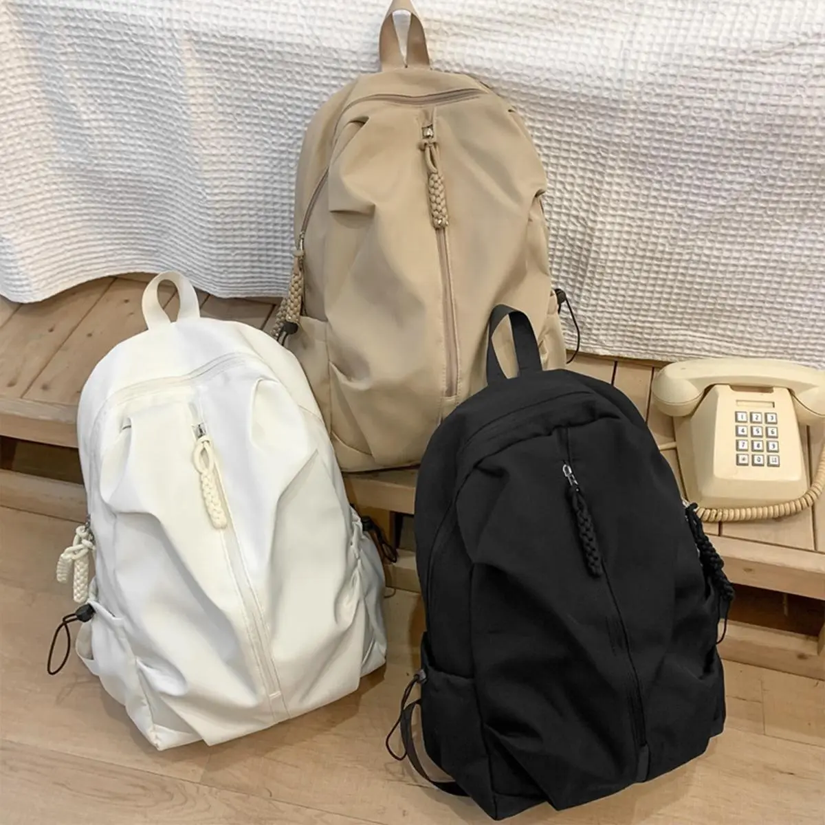 Men's High School Student Bag Trendy Travel Korean Style Casual Backpack College Student Women's Backpack