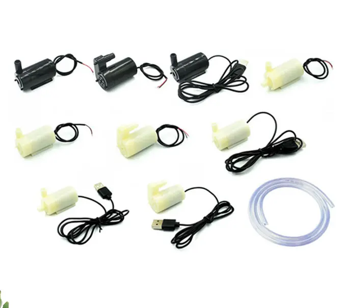 Máy bơm nước mini DC 3v-5v bơm chìm bơm đứng ,nằm, hai đầu,ống dây,usb