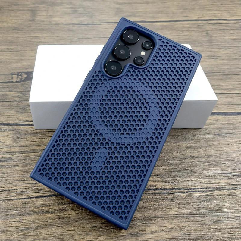 Product Introduction of Luxury Dissipate Heat Plastic Case For Samsung Galaxy S25 S24 S23 S22 Ultra Plus S 24 23 22 S24Ultra For Magsafe Charge Cover 9