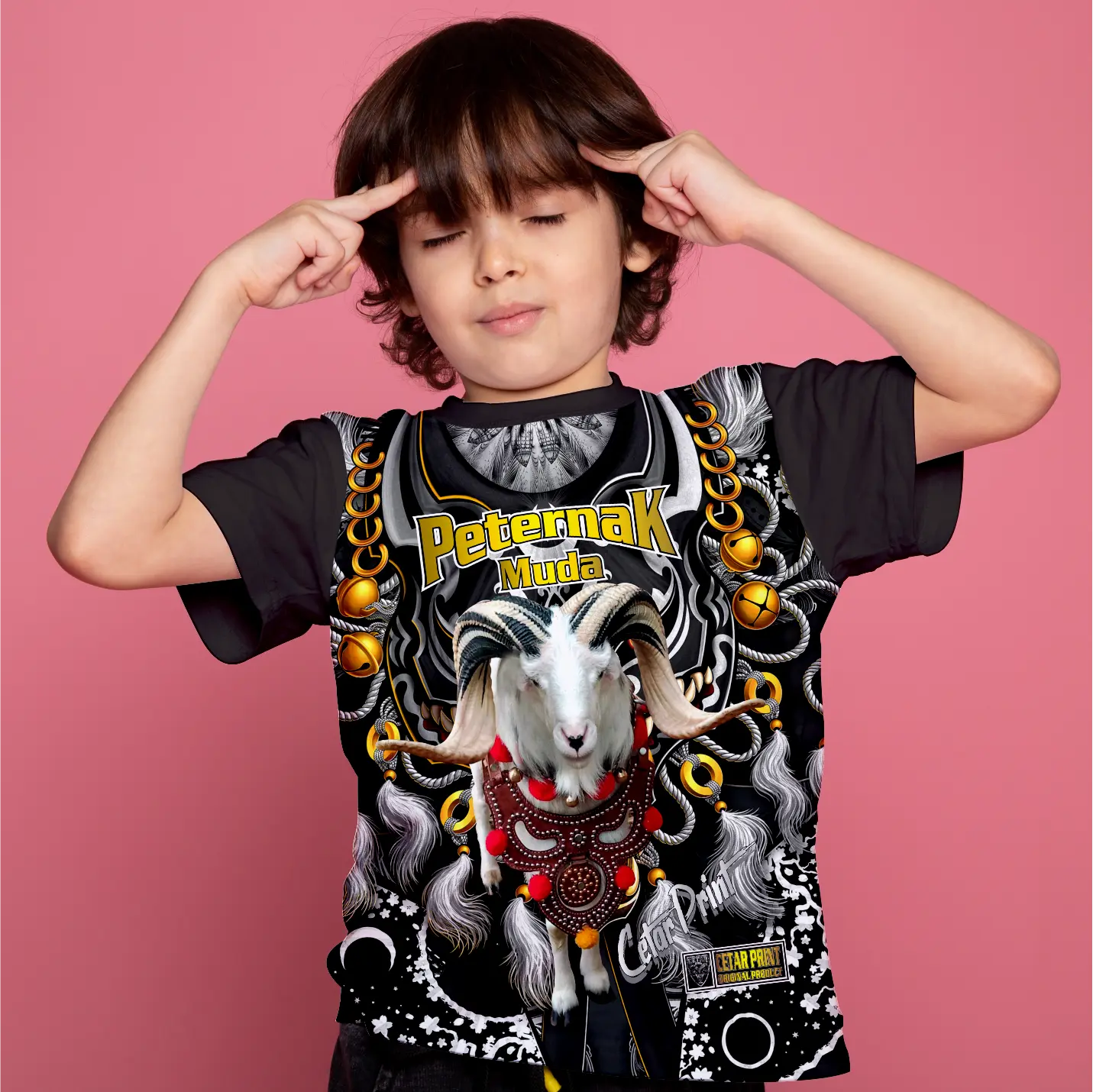 JERSEY DOMBA ANAK JENDRAL PETERNAK MUDA KALUNG CINCIN / baju anak laki laki / kaos anak laki laki / kaos murah / jersey anak laki laki/ jersey murah / jersey domba / kambing / hpdki