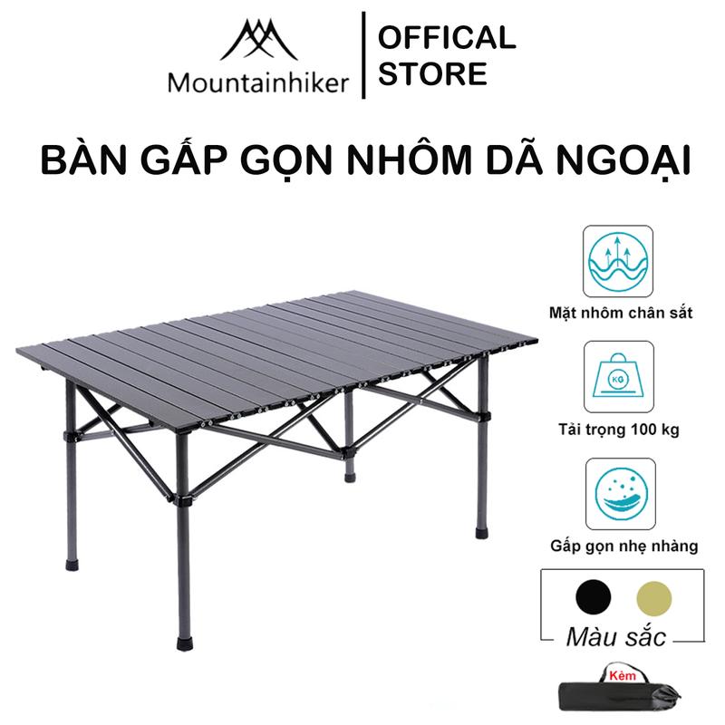 Bàn Nhôm Gấp Gọn Dã Ngoại Hợp Kim Nhôm Bàn Xếp Cắm Trại Du Lịch Tải Trọng 100kg Nam Camping
