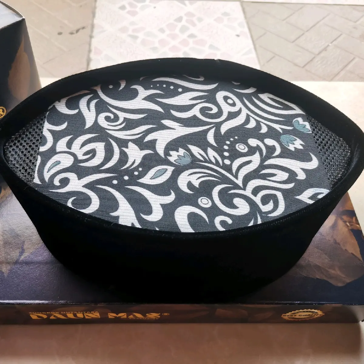 Songkok Ac Batik Motif Putih Peci Muslim