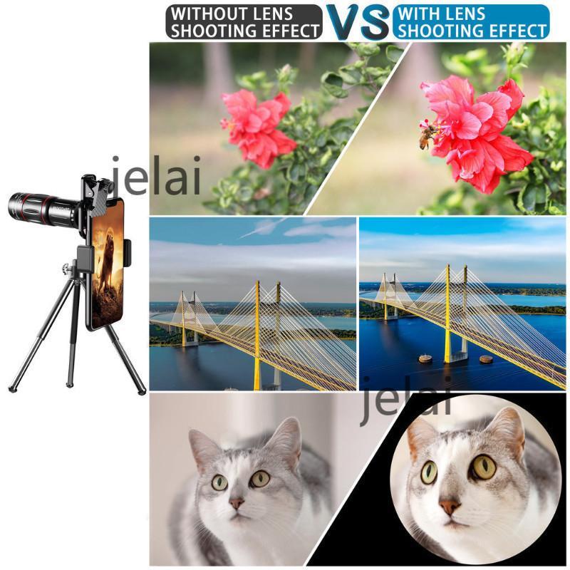 Lensa Apexel 28x Zoom Lensa Kamera Zoom Cam Lensa Tele Telezoom Lens Kamera Persediaan Konser Tele Zoom Lens Universal 18x25 Handphone Hd 4