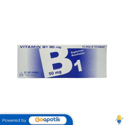 Jual VITAMIN B1 AFI FARMA 50 MG BOX 100 TABLET - Kab. Bandung - Apotek ...