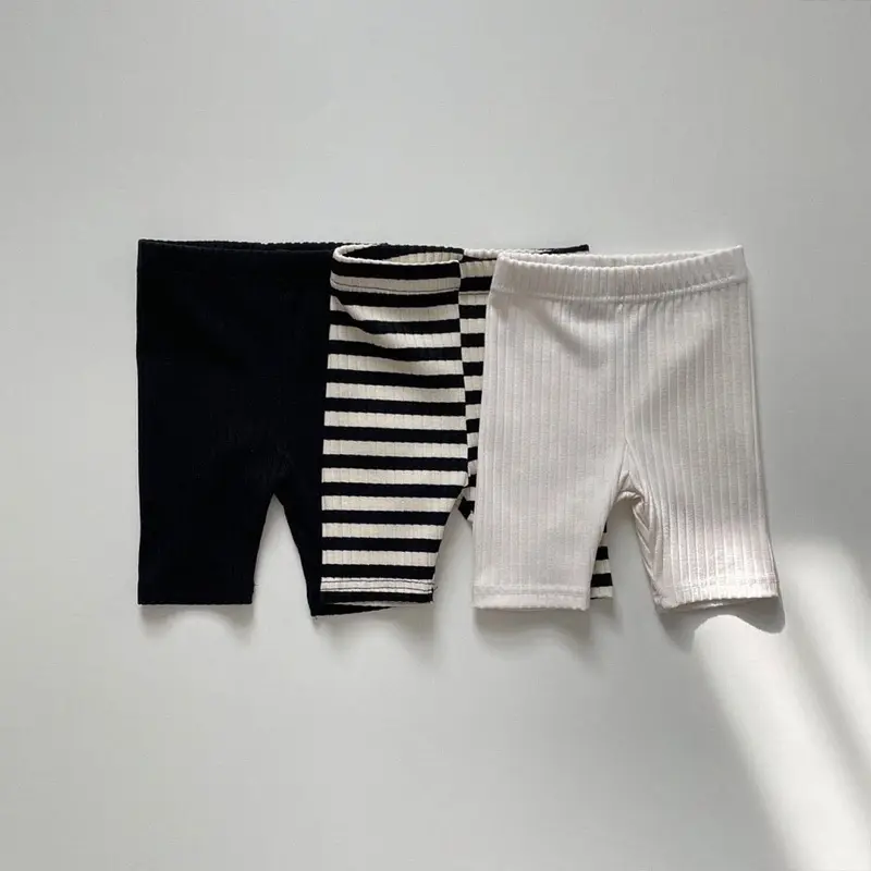 Quần legging thun gân co dãn trẻ em bé trai, bé gái 0