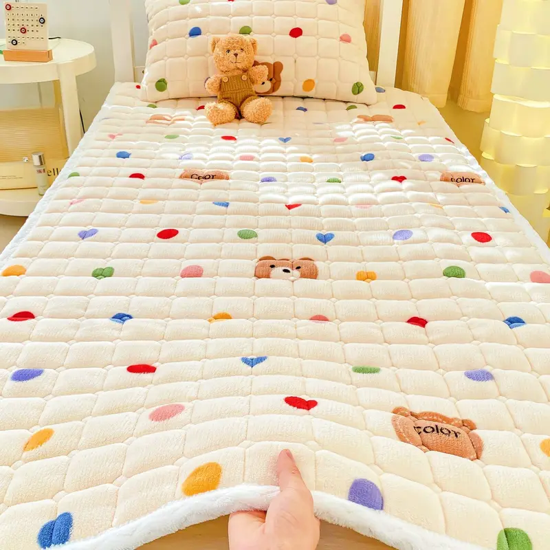 Đệm Nệm Sợi Sữa, Đệm Nằm, Đệm Gia Đình Và Ký Túc Xá, Thích Hợp Cho Sinh Viên, Nệm Đơn, Chăn Dày, Nệm Đệm Bông, Ga Trải Giường Nhung, Năm 2024 0
