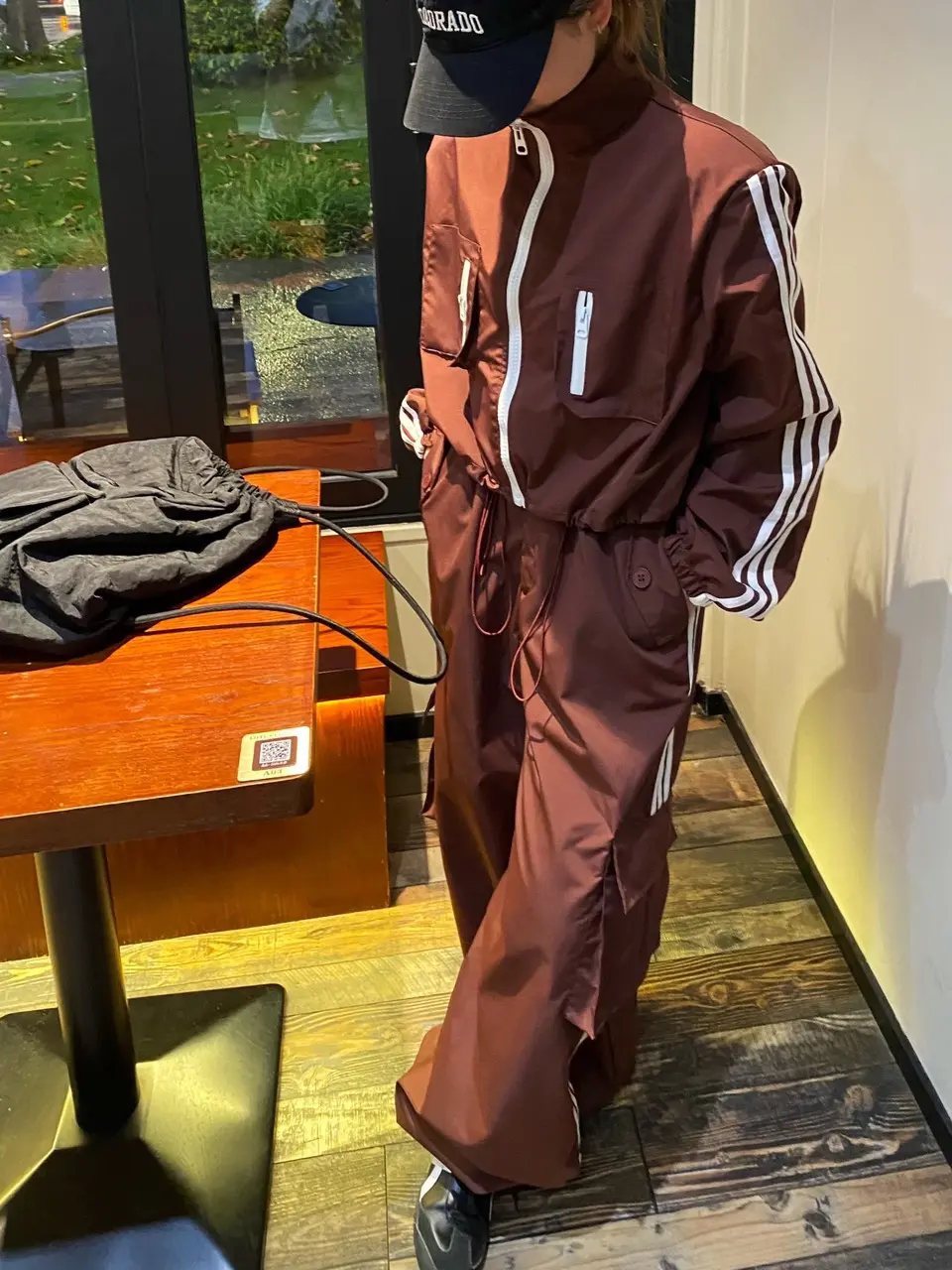 (AK37) Áo gió viền kẻ khoá bên MAIDO TRENDY