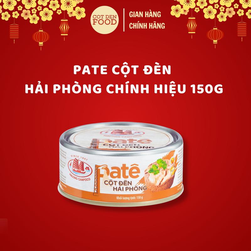 PATE CỘT ĐÈN HẢI PHÒNG LOẠI TO 150G -PATE ĂN VỚI BÁNH MÌ/ CƠM/ XÔI ĐỀU NGON VÀ TIỆN LỢI - COTDENFOOD Chua 2