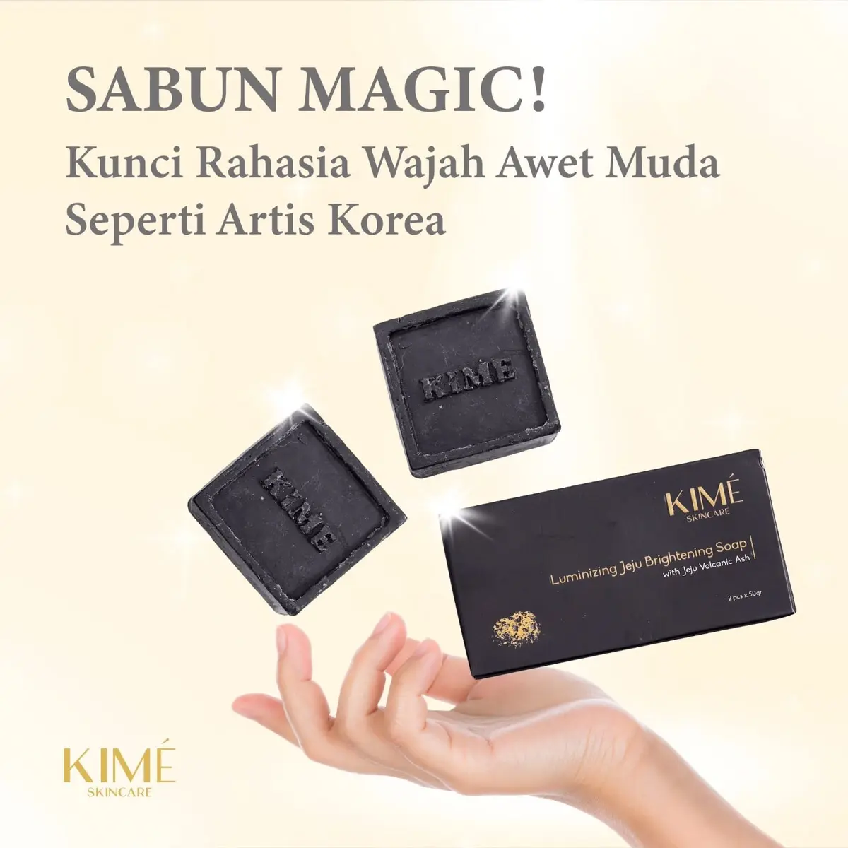 Kime Skincare Sabun Luminizing Jeju Brightening Soap Kotoran Membersihkan Mencerahkan Melembutkan Memutihkan Mandi Tubuh