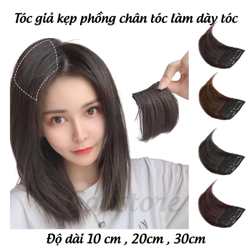 Tóc giả kẹp phồng chân tóc làm dày tóc Galistore 10cm cho Nữ Women Wig