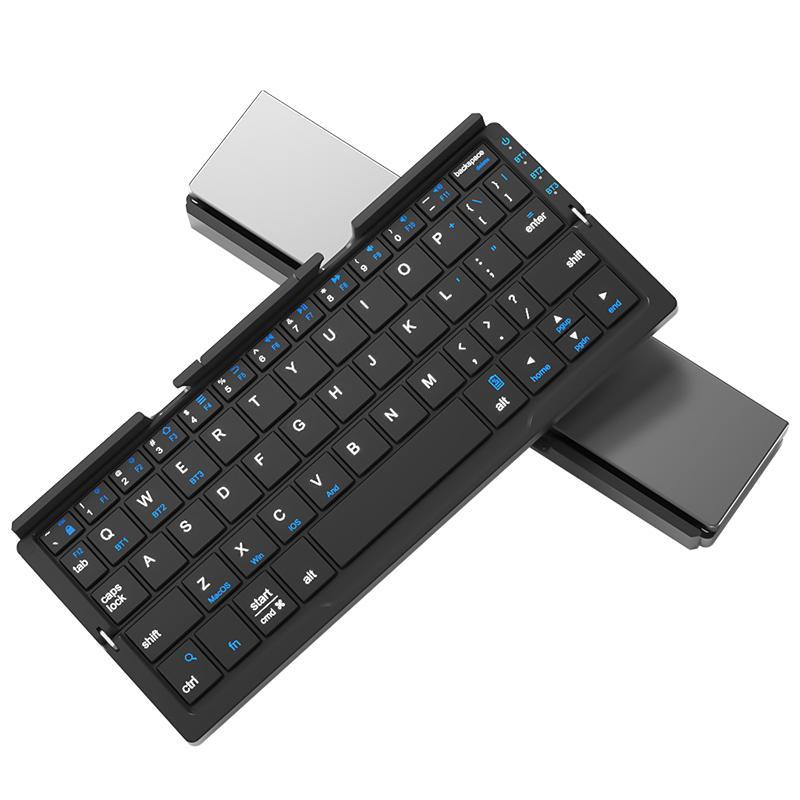 Charging Wireless Bluetooth-compatible Keyboard, Foldable Keyboard with Hidden Stand & Bag, Portable Keyboard for Phone & Tablet, Gift Ideas, Computer Accessories 8
