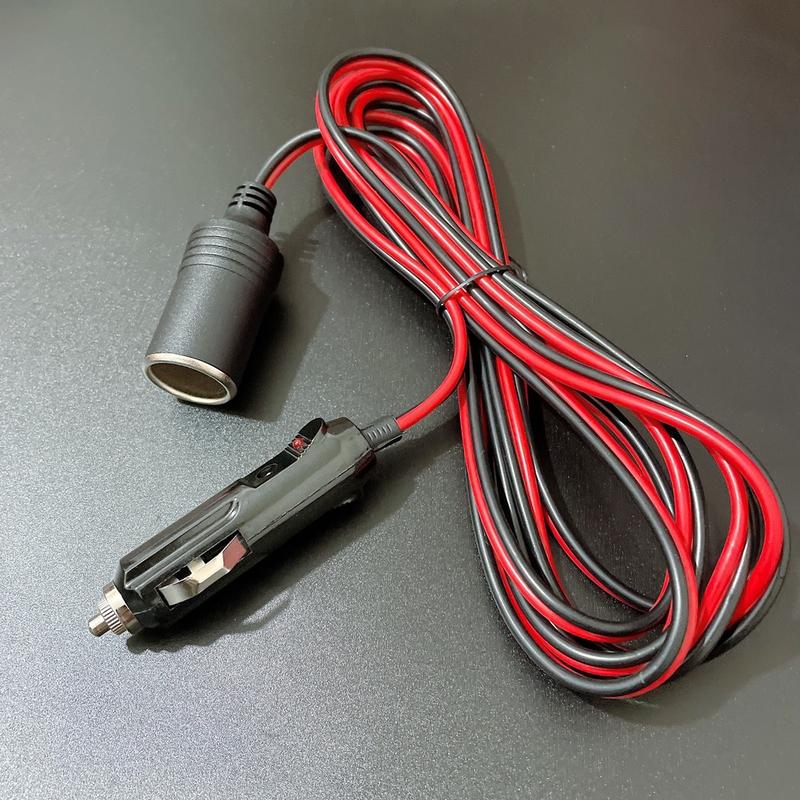 [Cáp Nối Dài Chịu Tải 180W] Bộ Cáp Nối Dài Tẩu Sạc Xe Hơi Ô Tô Đầu Đực Chuyển Sang Đầu Cái 12V/24V Chiều Dài 1.5M