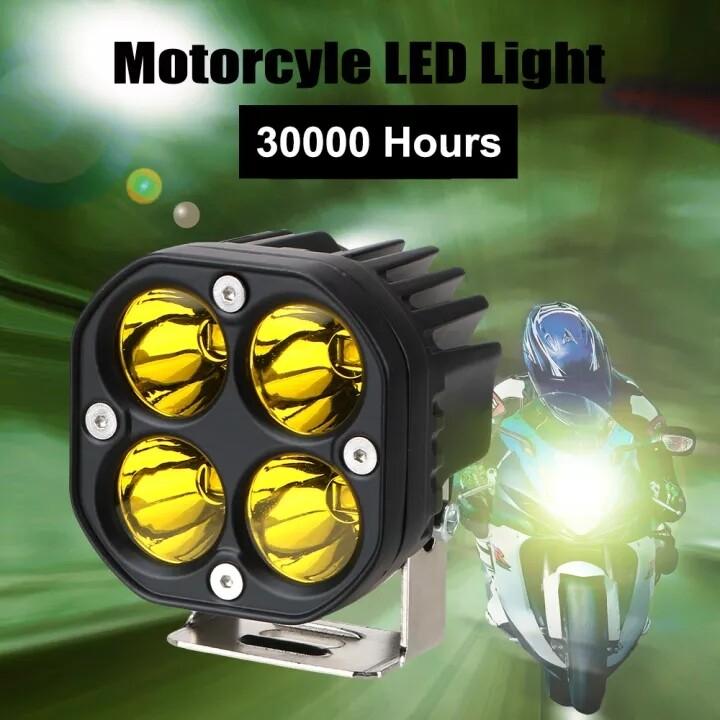 Product Introduction of MONQIQI All New เเพค2ชิ้น สว่างตาเเตก! ไฟสปอร์ตไลท์พุ่งไกลรถยนต์4LED ไฟหน้ารถ LED SPOT BEAM US 40W ไฟช่วยตัดหมอก 12V-85Vมีสองสีให้เลือกแสงสีขาว.แสงสีเหลือง Car รถจักร 38