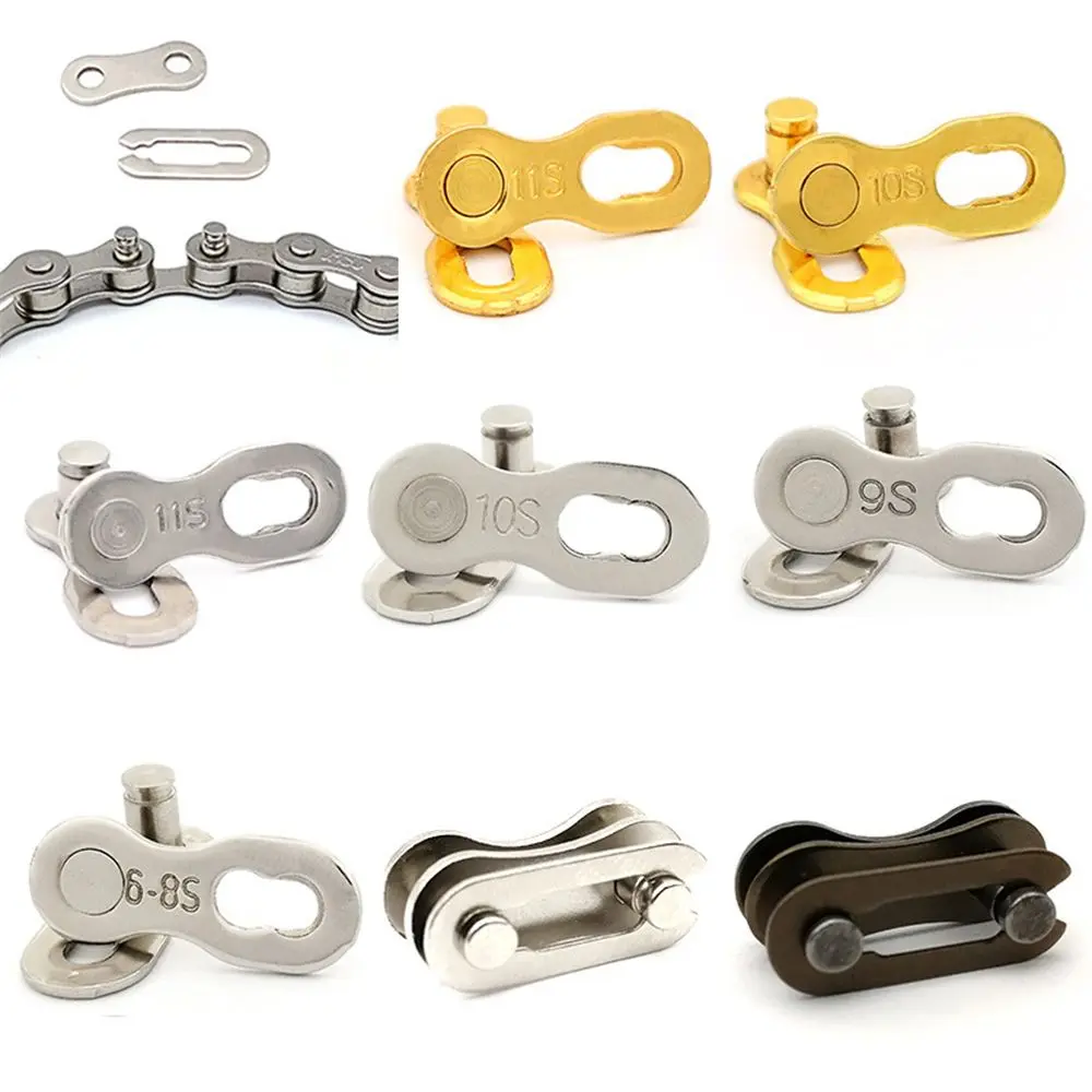 1 pair 6-8/9/10/11s MTB Speed Buttons Chain Lock Set Bicycle Connector Bike Joint Quick Master Link