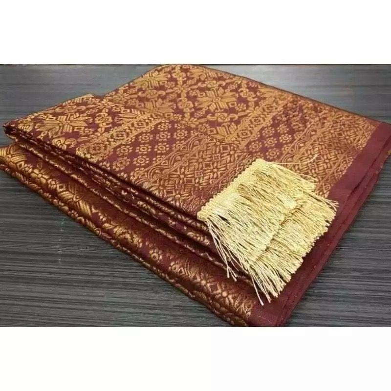 ROK SONGKET SET SELENDANG ROK SONGKET + SELENDANG ROK SONGKET MEWAH BAWAHAN TRADISIONAL Kebaya Wanita 8