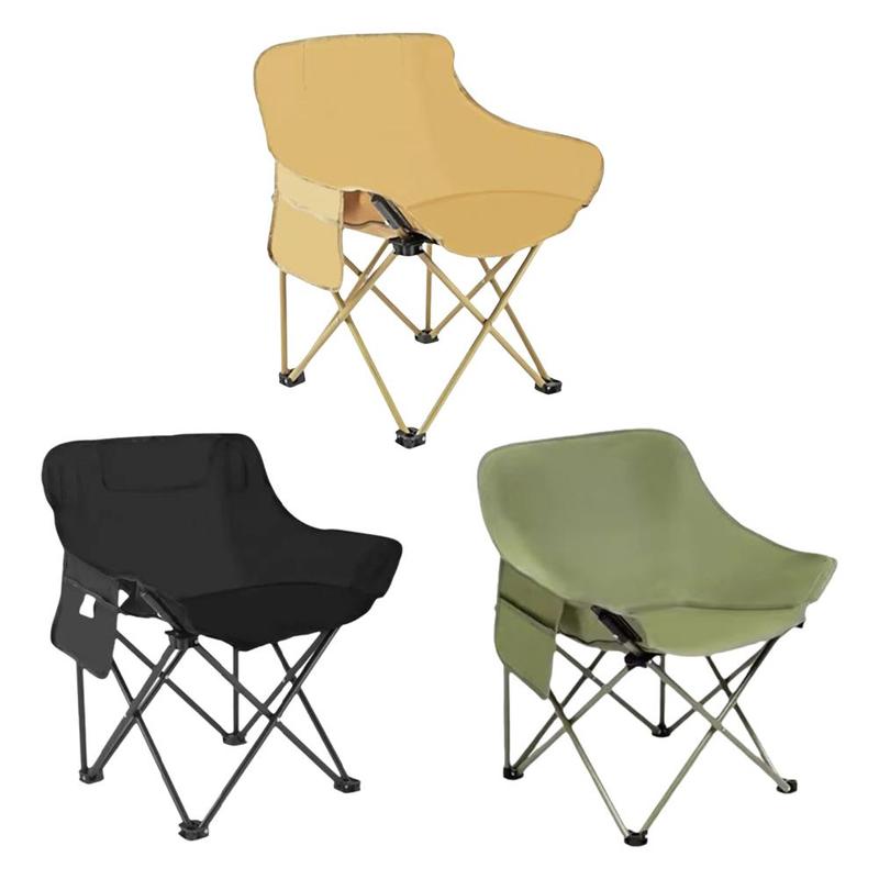 Product Introduction of Camping Foldable Chair Recliner Portable Heavy Duty Load Capacity For Beach Camping Picnic Leisure Home Use Cafe Napping Chair 13