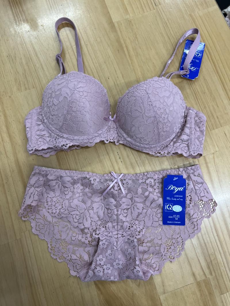 Product Introduction of [BOYA522] Combo đồ lót REN, áo ngực MỎNG có gọng, 2 móc cài và quần lót ren - Áo Quần Lót 10