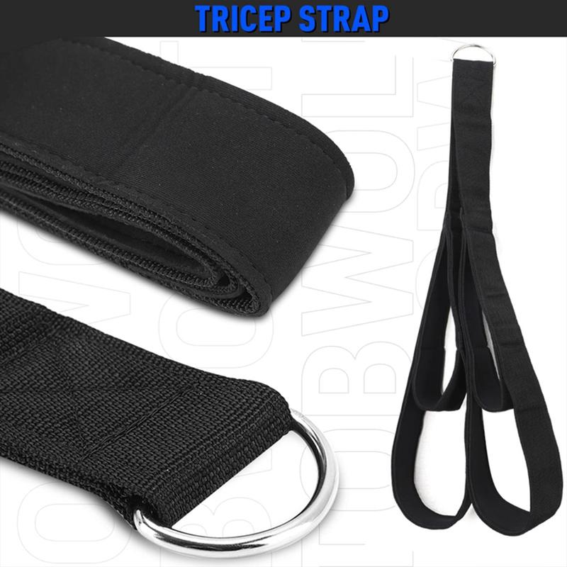 Product Introduction of Muscle Fitness Arm Rope Triceps Pull-down Rope Biceps Training Rope Home Fitness Equipment Accessories 15
