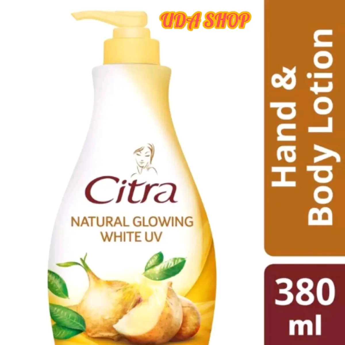 Citra Natural Glowing White UV body lotion Bengkoang 380ml Mencerahkan
