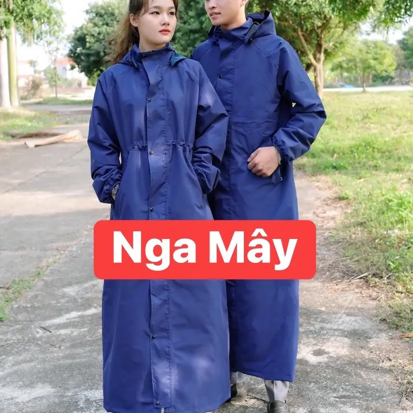 ( Ảnh Thật- Bão sale đồng giá 239k) Áo mưa Măng tô nam nữ 2lớp cao cấp chống thấm tuyệt đối xuất khẩu Nhật Hàn