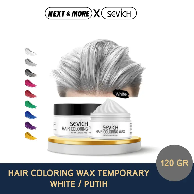Sevich Original Wax Pomade Clay Waterbased Hair Styling Gel Pomade Cat Pewarna Rambut Dye 9 Varian Warna 0