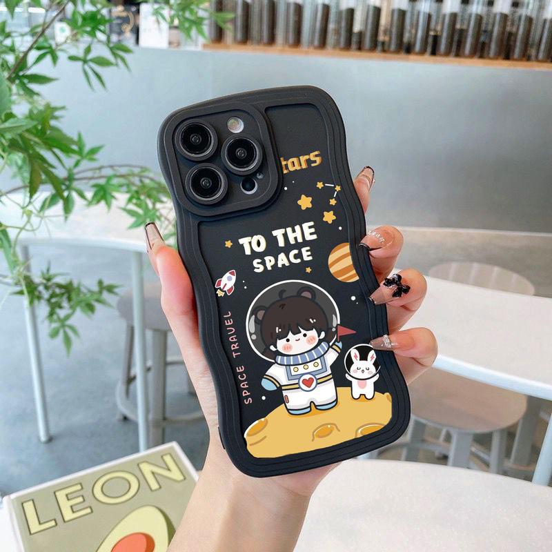 {GM-03} Softcase Gelombang Hitam Kamera Protect For O*po V*vo S*msung Iph*ne R*alme X*aomi I*finix - Case Gelombang Motif - Case Aesthetic - Case Lucu - Softcase Lentur - Pelindung Hp - Case Murah Casing Silikon 0