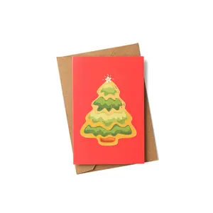 XOXO Bali - Christmas Tree Mini Greeting Card | Kartu Ucapan Kecil Pohon Natal