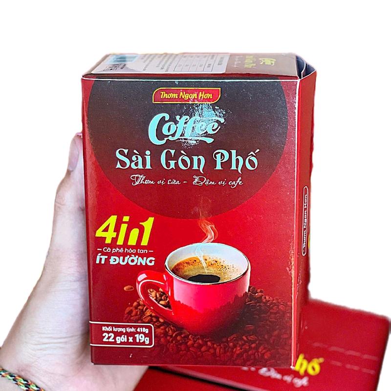 SIÊU SALE - COMBO 5 HỘP CÀ PHÊ SÀI GÒN PHỐ HỘP 22 GÓI