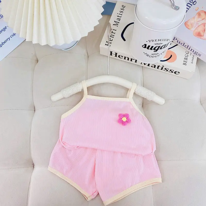 SET 6 Bộ Hai dây cho bé gái hoạ tiết dễ thương, chất thun tăm mát lạnh, co dãn tốt HD04 5