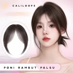 Caliloops Aksesoris Jepit Rambut Poni Tempel Palsu Hair Clip Extention Wanita Korean Style Vexa
