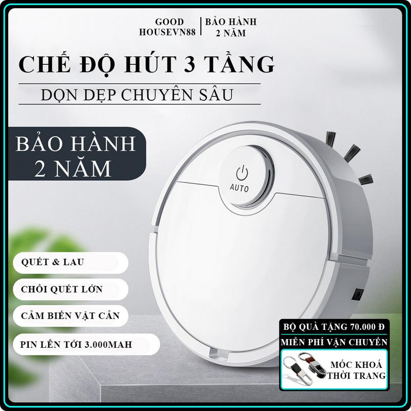 Robot hút bụi lau nhà tích hợp 2 trong 1, hỗ trợ cảm biến vật cản, robot hút bụi thế hệ mới mạnh mẽ, bảo hành 2 năm,lỗi 1 đổi 1 trong vòng 7 ngày Máy Hút Bụi Làm Sạch