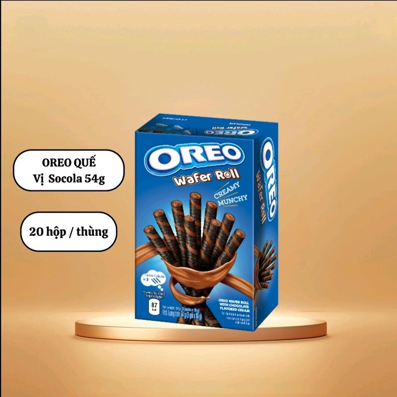 Bánh Oreo Quế Hộp 54G _ Vị Vani,Sôcôla Snack Ăn Vặt Bánh Quy