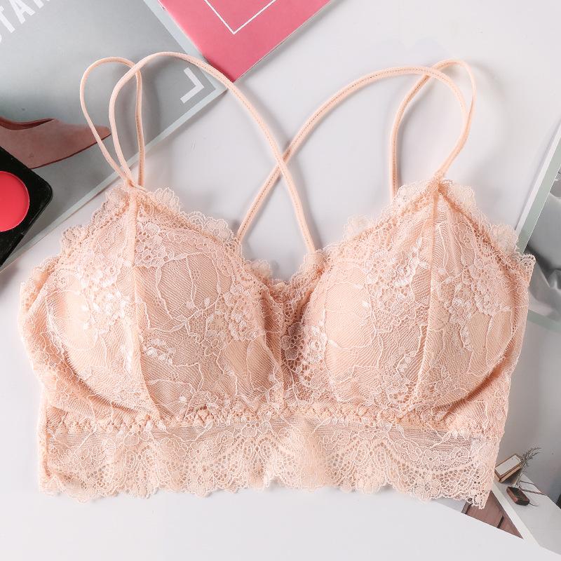 Hot-Selling Lace Strapless Bra with Beautiful Back, Anti-Exposure Camisole for Women, Massage Chest Pad Vest, Base Layer Underwear 7