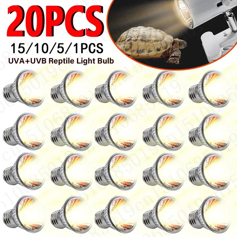 Product Introduction of 1-20PCS 25/50/75W UVA+UVB Reptile Lamp Bulb Turtle Basking Heating Light UV Light Bulbs Full Spectrum Sunlamp for Amphibians 19