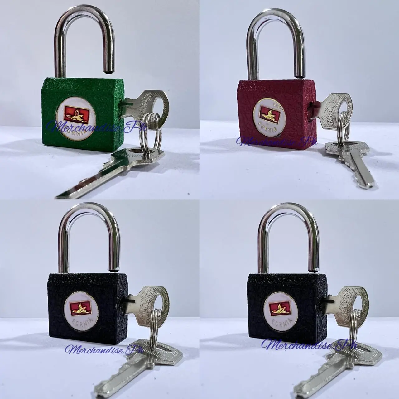 Iron padlock laguage lock cabinbet lock with 2keys (assorted color)