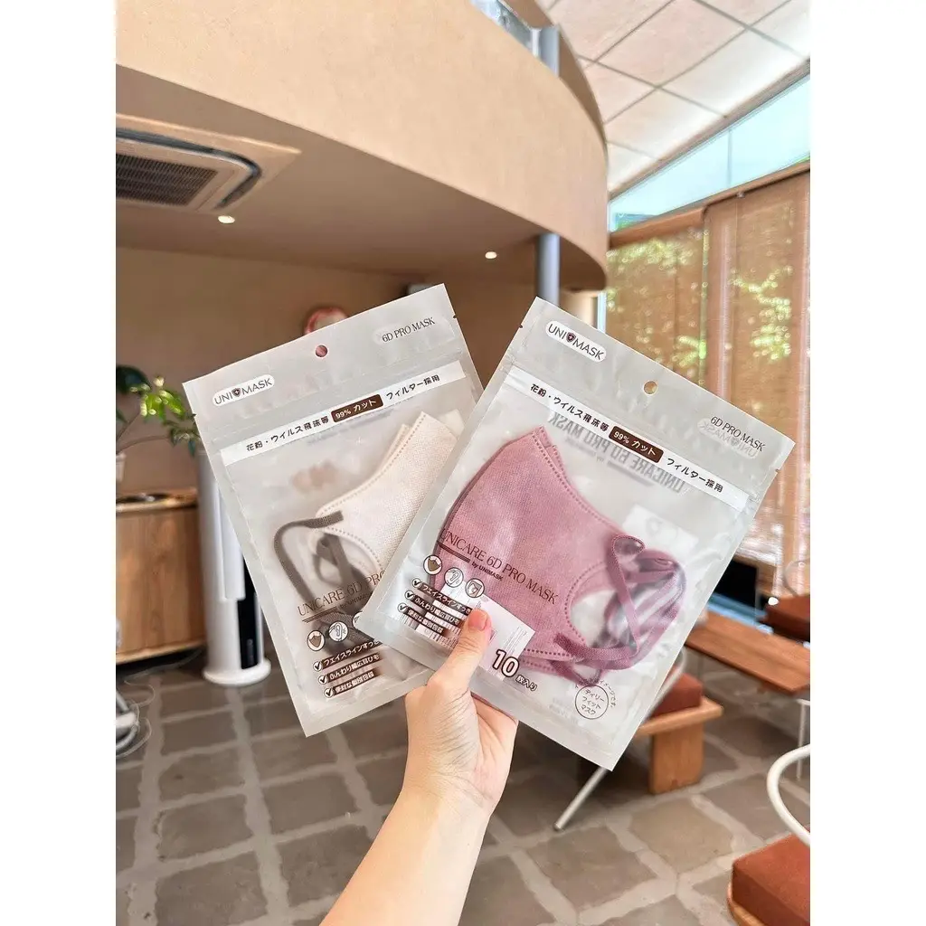 Giá sỉ thùng 100 chiếc Khẩu trang 6D UNICARE Promask Mẫu Thời Trang Mới Cực Sang, màu hottrend