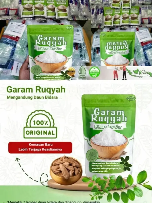 Garam Ruqyah Bidara An Nur 300gr - Original Dan Siap Pakai Buy 2 Free 1 Sudah di Asmak 2