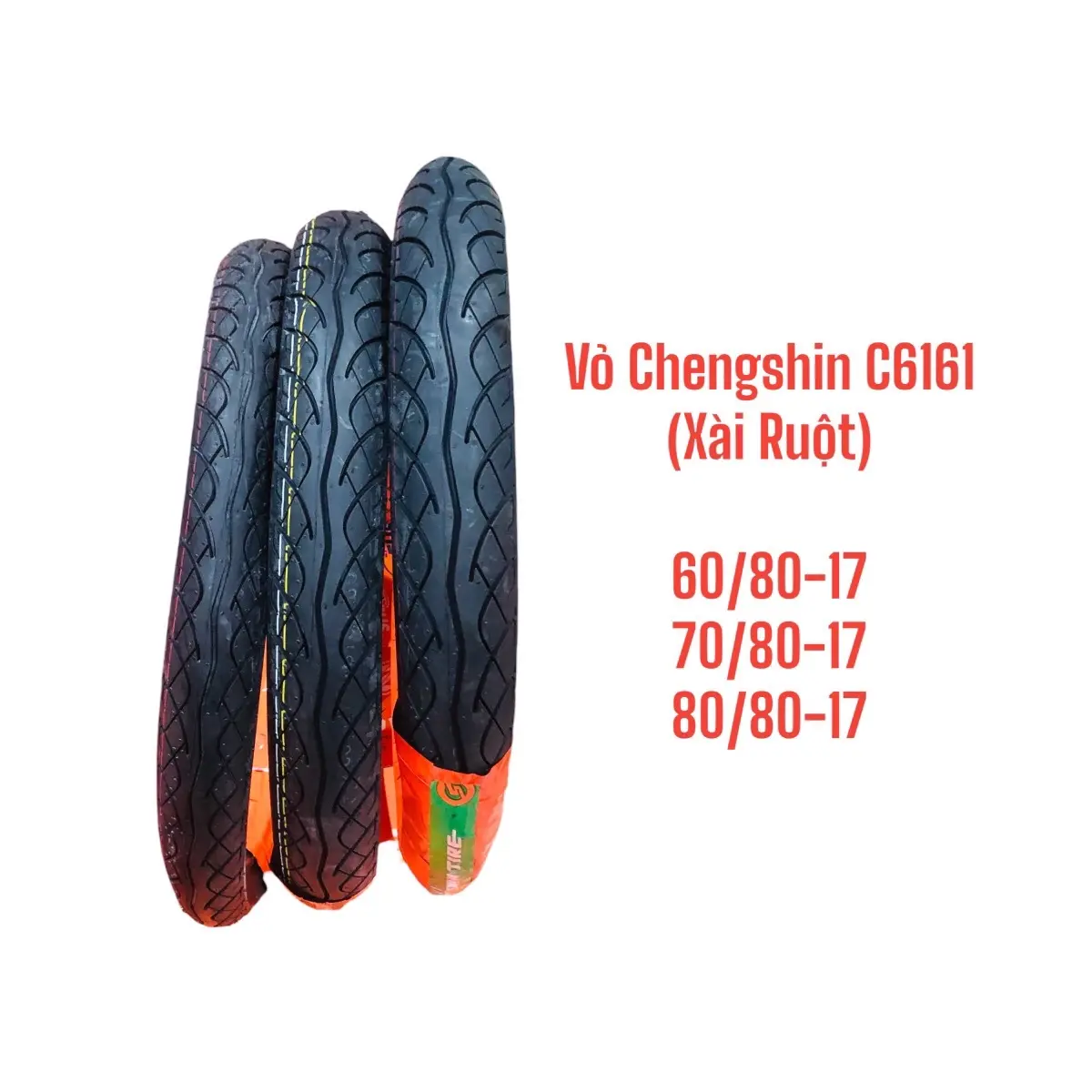 Vỏ Xe Chengshin C6161 Xài Ruột Size Nhỏ - Phụ Tùng
