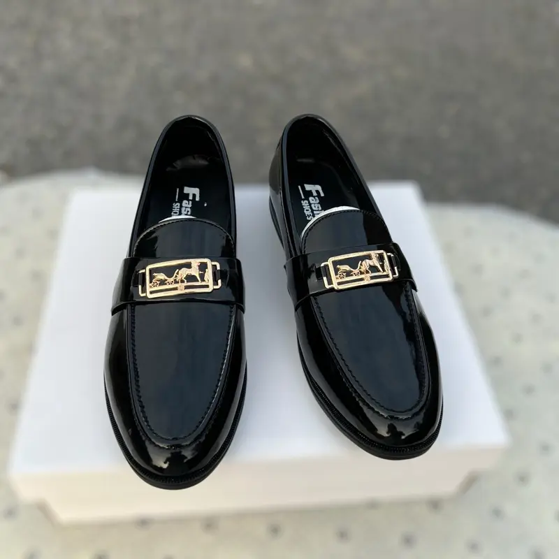 Giày da bóng sang xịn mịn số lượng có hạn giày Nam Shoes Jean Loafer 6