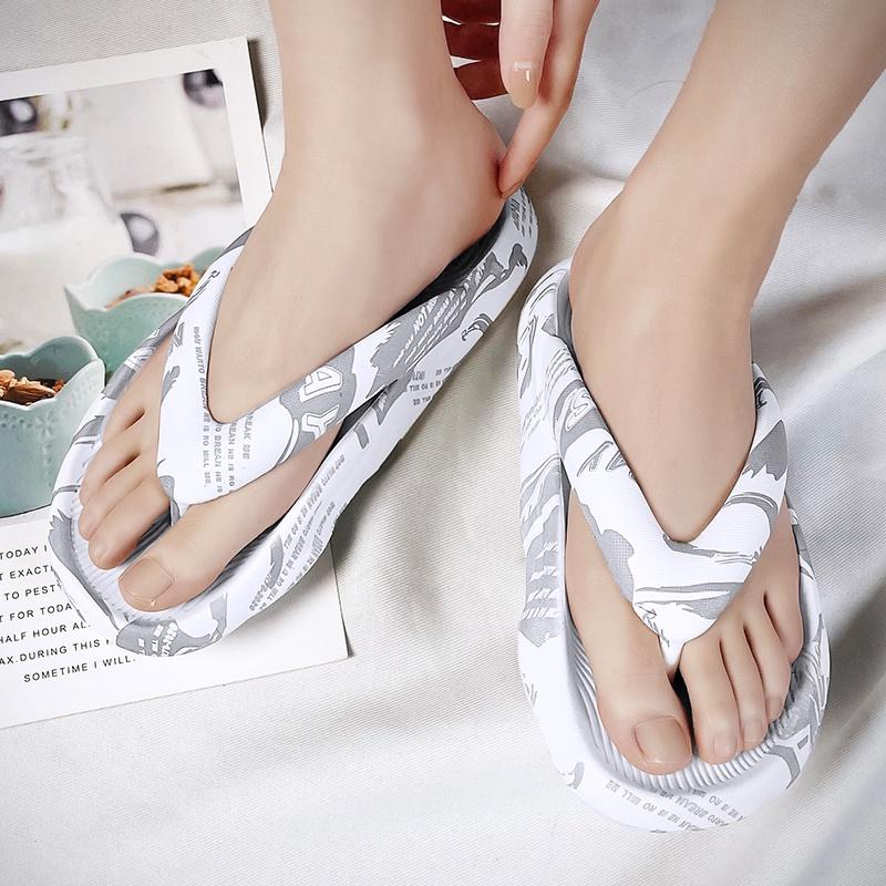 Dép Xỏ Ngón In Hình, Unisex, Chống Trượt, Thoải Mái, Đế Mềm Và Dày, Dép Thường Ngày Thích Hợp Cho Nam Và Nữ, 2611, Sử Dụng Ngoài Trời Và Trong Nhà 6