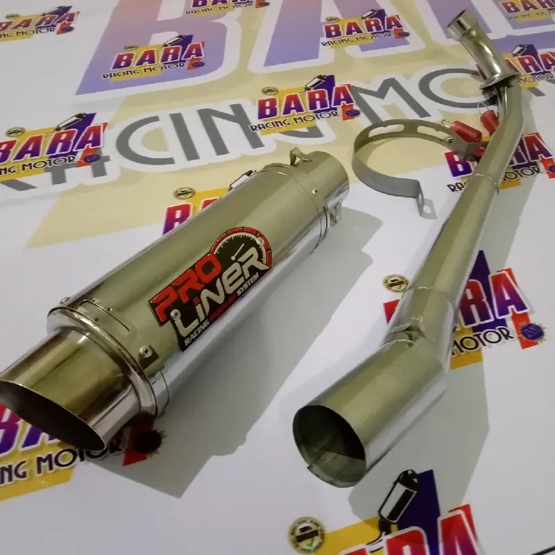 Knalpot racing Pro liner Untuk semua jenis motor bebek : Jupiter vega supra grand win Shogun smash revo kharisma blade motor cina Motorcycle 1