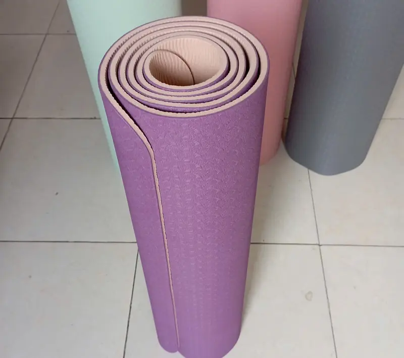 Thảm Yoga  2 mặt, đúc liền 2 lớp kt 180cm x 60cm dày 0.6cm 3