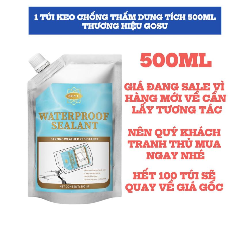 Product Introduction of Keo Chống Thấm Tự Động Vá Vết Nứt Chân Tường , Sân Thượng Thế Hệ Mới Thương Hiệu GOSU K162 8