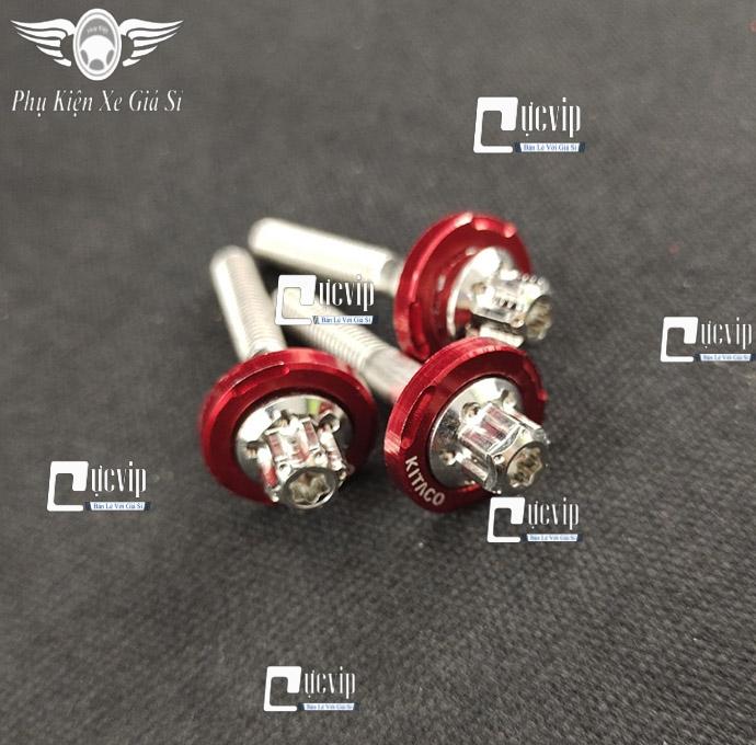 Combo 3 Ốc Salaya Inox 304 6Li4 + Long Đền Kitaco Gắn Che Két Nước Vario 2015-2021, AB 2016-2022, SH 2012-2019, SH Mode 2013-2019 MS5428