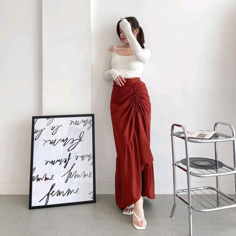RERE FLOWLY SKIRT by stuffiza.id | ROK SERUT | CRINKLE SKIRT 0