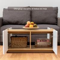 Gambar Melody Furniture - Meja Kopi Meja Tamu Estetik Minimalis - Nasu Coffee Table 80 cm dari Melody Furniture Kab. Malang 2 Tokopedia