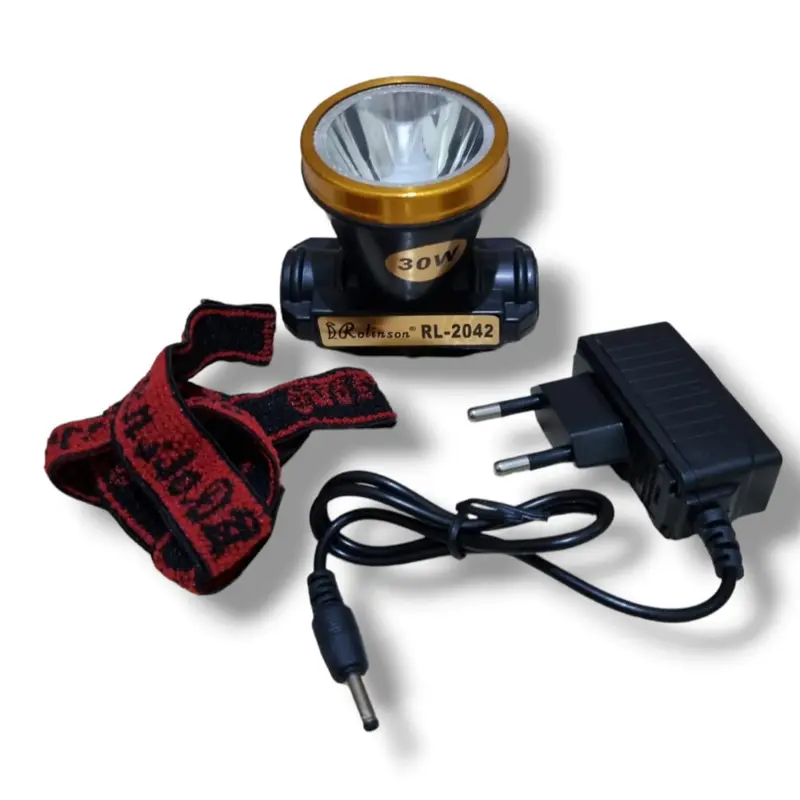 SENTER KEPALA LED 30 WATT ROLINSON RL-2042 BISA DI CAS TAHAN LAMA HEADLAMP 30W 2
