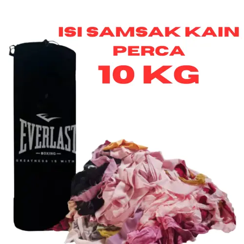 Kain Perca Untuk Isian Samsak 10 kg (OD) - Potongan Kain- kain perca - potongan kain majun Boxing