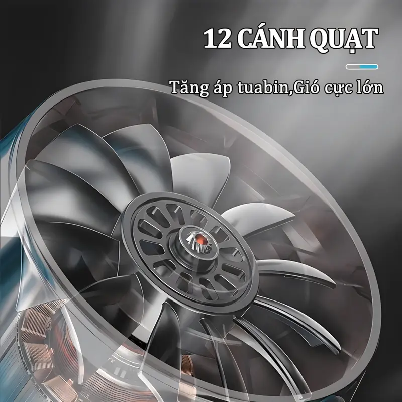 Máy thổi phản lực,máy thổi khí cầm tay1050W,điều chỉnh năng lượng gió, dùng trong gia đình, pin sạc 5